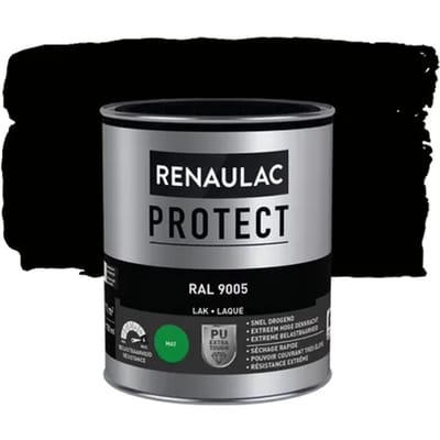 Renaulac Houtlak Binnen Protect - Gitzwart - Mat - 750ml
