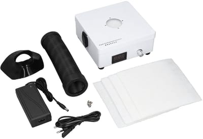 Allecto - Soldeerdampafzuiger - Desktop Smoke Absorber - Ideaal voor doe-het-zelf doeleinden - EU-stekker 100-240V - Voor soldeerwerk - Geschikt vo...