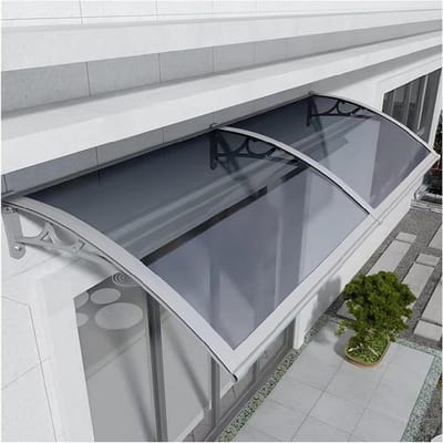 Deurluifel - Regenkap - Bescherming Buiten - UV-bescherming - 60 x 60 cm - Grijs