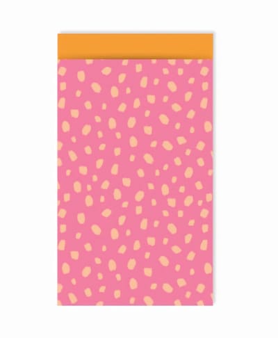 25 Cadeauzakje Roze Oranje 12x19cm