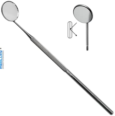 Medluxy - Mondspiegel - Tandverzorging - Tandarts Spiegel - RVS - 17cm - M-0134 - Mondhygiëne - Herbruikbaar