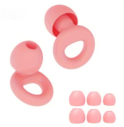 Earplugs Slapen - Festival - Earplugs - Oordoppen Muziek - Overprikkeling - Earplugs - Roze - SNR 26 dB Demping - Festival Oordopjes - Herbruikbare Gehoorbescherming - Siliconen Oordopjes Vervanging - 8 Dop