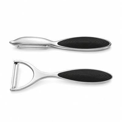 My Green Deal – RVS Dunschiller Set van 2 – Aardappel- en Groenteschiller – Verticale & Horizontale Schiller – Duurzaam & Ergonomisch