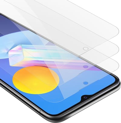 Cadorabo 3x Screenprotector geschikt voor Vivo Y52 5G / Y72 5G - Beschermende Pantser Film in KRISTALHELDER - Getemperd (Tempered) Display beschermend glas in 9H hardheid met 3D Touch
