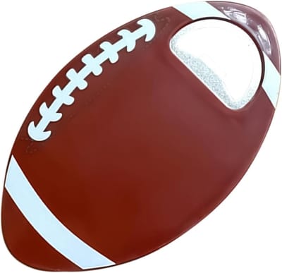 Grappige Flesopener - Voetbal Bieropener - Feestelijke Drankjes Openen - Robuust ABS en IJzer - 125 x 75 cm - Roodbruin