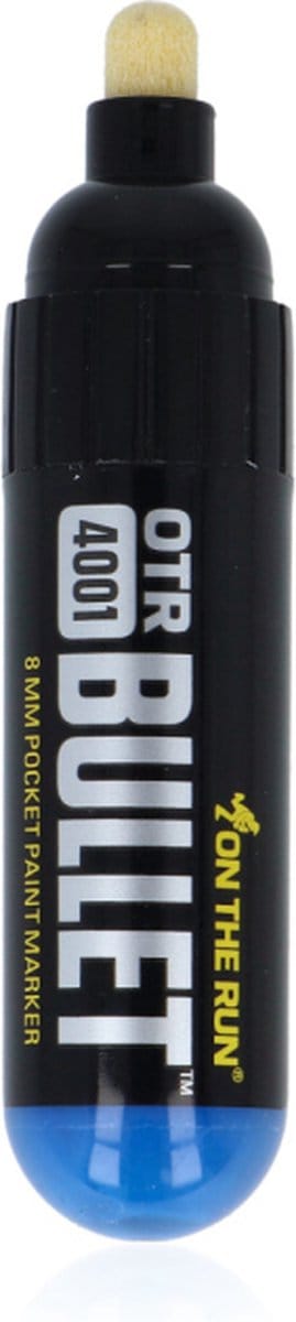 OTR.4001 - On The Run - Bullet Marker - Blauw - Verfstift - 8mm punt