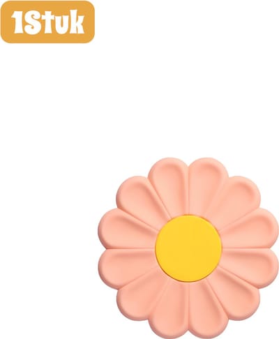 1stuk - Tafelmat - Placemats - Isolatiemat - Siliconen hittebestendig - Anti-verbrandingsmat - Antislip tafelmat - Keukenaccessoire - Tafeldecoratie - Madeliefjesvorm - Roze