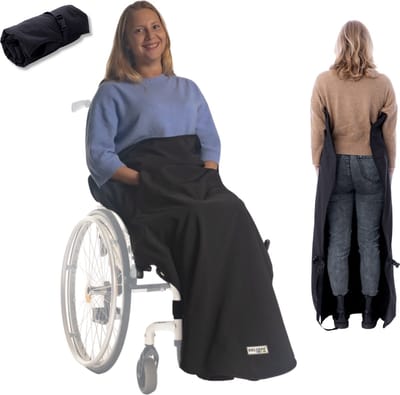 Belieff warmte deken/kleed – met open onderkant en handzakken – Wind- en waterdicht - Unisex - 100% polyester & Fleece gevoerd