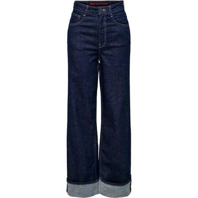 ONLY - ONLMERCER HW WIDE FOLD UP RED DNM REA - Dames - Jeans