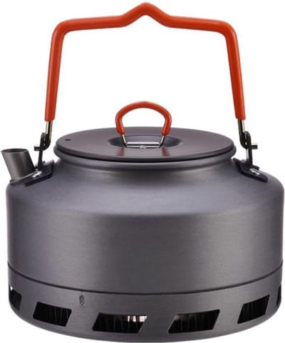ApexArte® Fluitketels Voor op Gas - Waterkoker - Heetwaterdispenser - Camping - Grijs