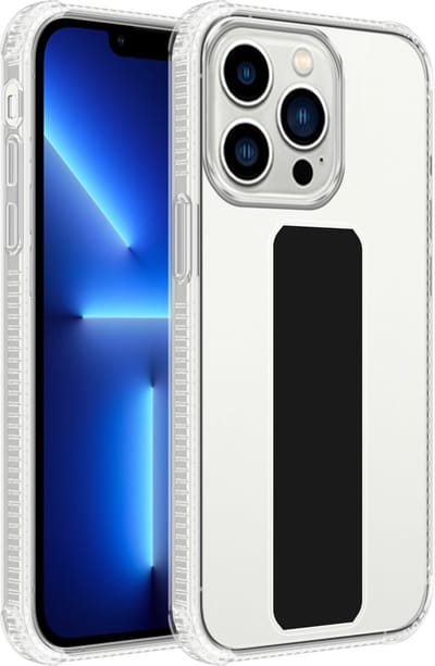 Cadorabo Hoesje geschikt voor Apple iPhone 11 PRO in ZWART - Beschermhoes gemaakt van flexibel TPU silicone Cover Case met houder en standfunctie