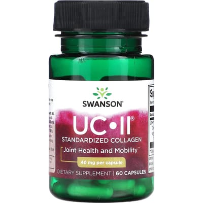 Uc-Ii, Gestandaardiseerd Collageen, 40Mg, 60 Capsules