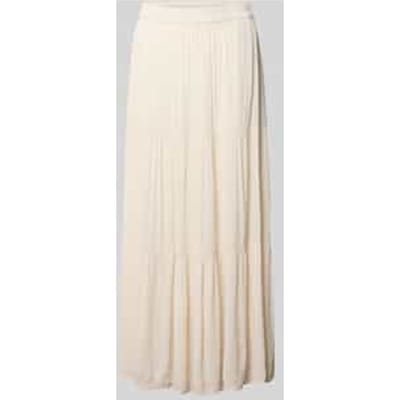 Uitlopende maxi-rok van zuivere viscose model 'MIKKA'
