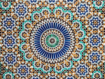 Placemat vinyl | Blue dream | 4 stuks