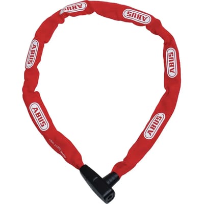 Fietsslot ABUS Kettingslot - CityChain 6800 - Security level 5 - rood - 110 cm - Geschikt voor elektrische fietsen en stadsfietsen