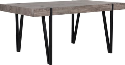 ADENA - Eettafel - Donkere houtkleur - 90 x 180 cm - MDF