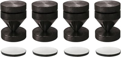 Set van 4 Trillingsdempende Isolatie Kegels voor Hifi Apparatuur - Zwart