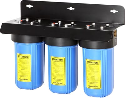 Waterfilter met 3 x 10 inch PP/GAC/CTO filter