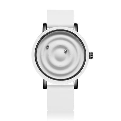 Gepersonaliseerd modieus zwevende magnetische wijzer vrije kogellager creatief eenvoudig waterdicht quartz horloge student vrouwen mannen No white