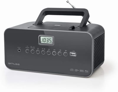 Draagbare CD-speler met Radio, USB en MP3-weergave (Netstroom/Batterij)