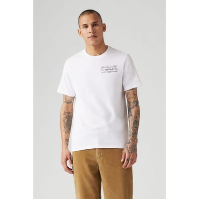Levi's Graphic Crewneck T-shirt White Taglia: L | T-shirt Outlet | Uomo | Bianco