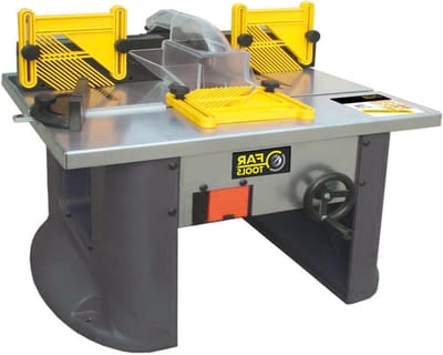 Tafelfreesmachine - Houtbewerking Frees - Hout Bewerken - Gietijzeren Werkblad - 600 x 460 mm - Zwart
