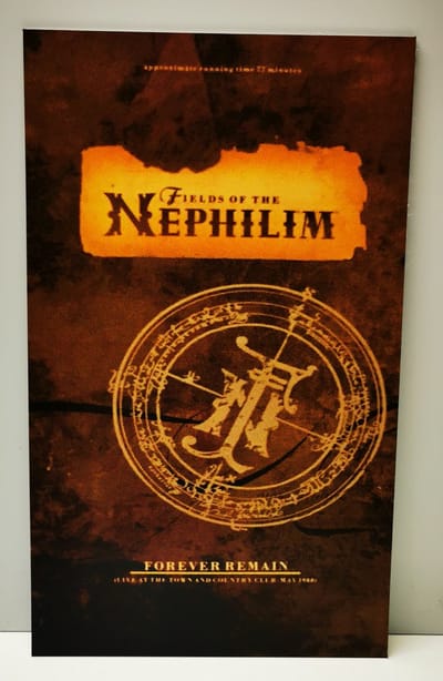 Fields Of The Nephilim Wandbord - 18x30cm - Forever Remain - FOTN - Dibond - Muziek - Wanddecoratie