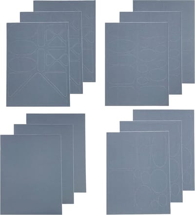 12 Stukken Zelfklevende Nylon Reparatie Patches voor Kleding, Donsjacken en Scheuren, Grijs, Ideaal voor Herstel van Gaten en Beschadigingen