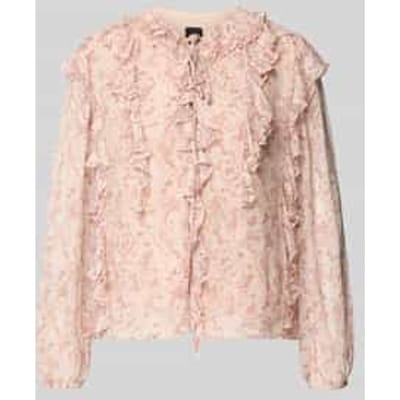 regular fit blouse met lange mouwen van chiffon model 'C_BORMA'