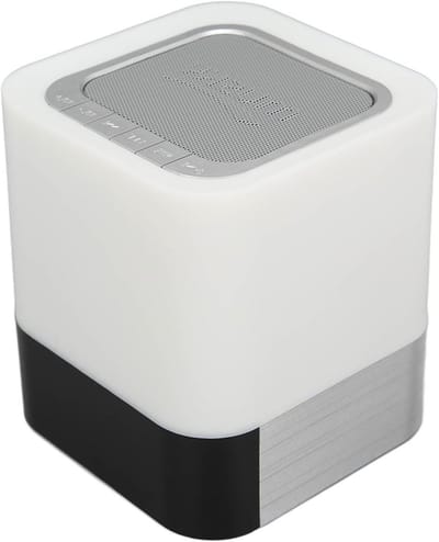 Draagbare Speaker Klok - Bluetooth Speaker Alarm - Muziek Luisteren Bellen - Touch Control LED - 5 Watt - Zwart