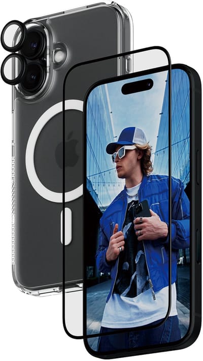 PanzerGlass ® 3-in-1 Protection Bundle iPhone 16 Doorzichtige schermbeschermer Apple 1 stuk(s)