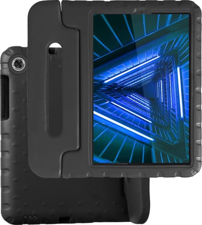 Hoesje Geschikt voor Lenovo Tab M10 FHD Plus (2e / 2nd Generatie) - Kinderhoes Shockproof Bumper - Kidsproof Case - Tablet Hoes - Kinder Hoes Cover - Zwart