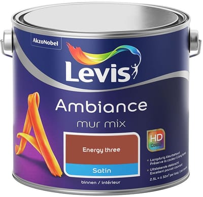 Levis - Ambiance Mur Satin Mix - Energy Three - Mengverf - 2,5 L