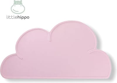 Antislip siliconen placemat roze - Onderlegger - Wolk - Baby - Kind - Tafelgerei - Gratis verzending