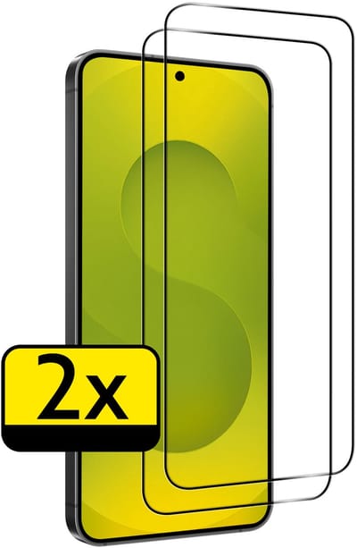 Screenprotector - Geschikt voor Samsung Galaxy S25 Edge - 2 Stuks - Full Cover - Beschermglas - Gehard Glas - Tempered Glass - Screen Protector