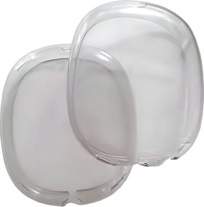 Over ear koptelefoon bescherming zwart transparant geschikt voor Apple Airpods Max - Headset cover
