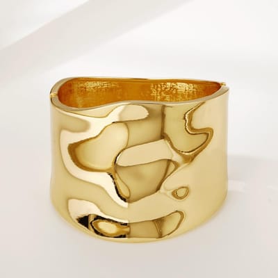 Armband Brede Rand Glanzend Damesarmband Open Armband gold veelkleurig