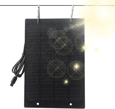 Zonnepaneel Oplader - Draagbare Lader - Outdoor Opladen - 50W Snelladen - Compact Formaat - Zwart