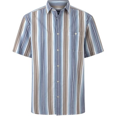 Babista herren Overhemd Met Korte Mouwen - 39/40 - lichtblauw - Plus Size