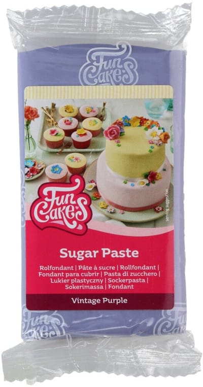 FunCakes Rolfondant - Vintage Paars - 250g - Fondant - Taartdecoratie