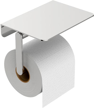 Wiesbaden Alonzo toiletrolhouder met planchet chroom