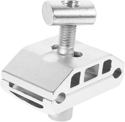 Fietszadel Klem - Zadelbuis Adapter - Comfortabel Fietsen - Aluminium Legering - 6 x 5.5 x 3 cm - Zilver