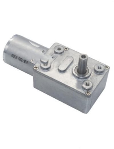 DC Transmissiemotor - Permanente Magneet Motor - Modelbouw Projecten - Hoog Koppel Laag Geluid - 76.8 x 32 mm - Zilverkleurig
