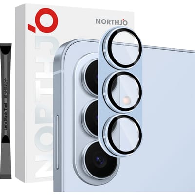 Northjo Samsung Galaxy S26 Full Cover Camera Protector Blauw