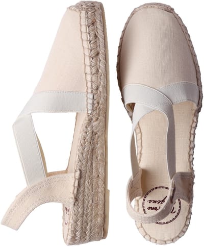VERONA | Veganistische platte espadrilles voor dames met elastiek - RAW, maat 36