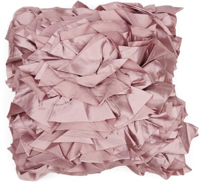 Riviera Maison Ballad Ruffle Pillow Cover 50x50 - Polyester - Mauve - 45.0x45.0x0.5 cm