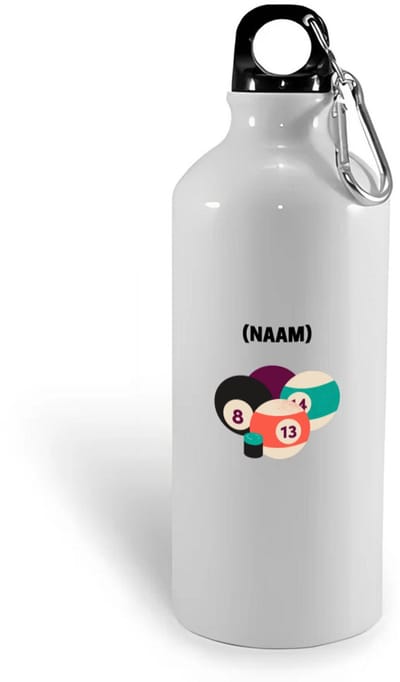 Hacebo® - Biljart met eigen naam waterfles - Biljart - Biljarter - Sport - water fles - 400ML