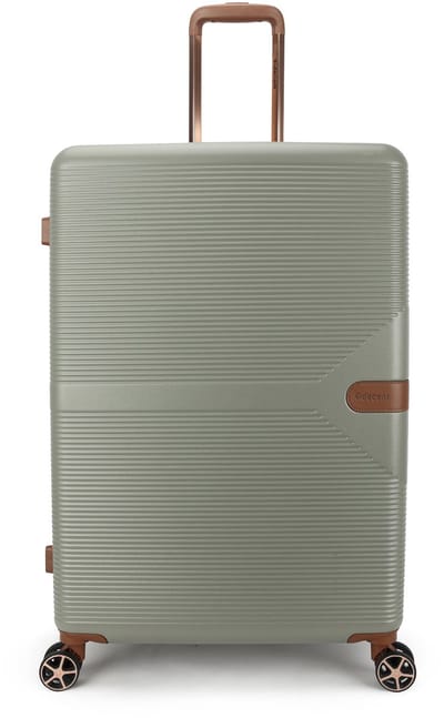 Decent STELLA Spinner TSA Reiskoffer 77x51x30 cm- Grote maat trolley 99 liter- Lichtgewicht koffer – Reiskoffer met wielen - Veilig TSA Cijferslot – Spinner grootmaat koffer- Reiskoffer groot - Licht Groen