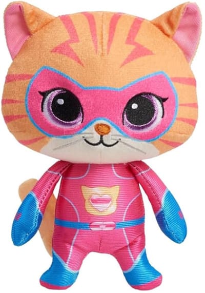 Ginny - Disney SuperKitties Pluche Knuffel 15 cm - Super Kitties Plush Toy - Speelgoed Knuffels voor Kinderen Jongens Meisjes