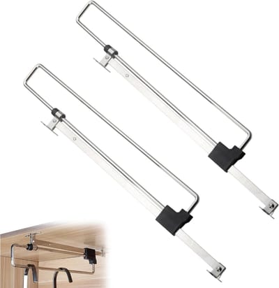 Verstelbare Uittrekbare Kledingrail voor Kasten - 25 cm Closet Stang, Ideaal voor Opbergruimtes en Organisatie van Kleding